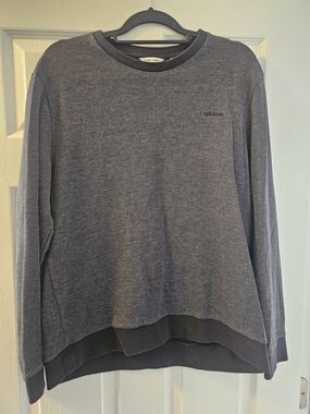 Calvin Klein Men’s Heathered Gray Crewneck Sweatshirt